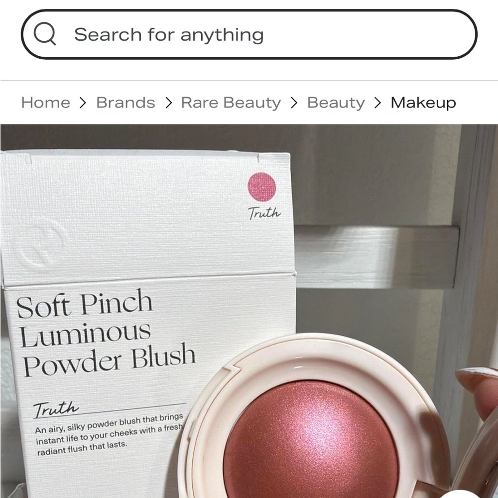 Rare Beauty Soft Pinch luminous Powder Blush Truth is color NIB